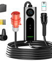 Noeifevo Typ2 Mobil EV Wallbox, 11KW 3-faset CEE16A Justerbar ladningsstyrke EV-lader, 5m/10m/15m EV-ladekabel til Model Y/3, ID.3/4/5, MG4, EX30, e-up, e-tron, Zoe og andre EV.

