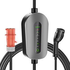 NOEIFEVO F095-3 Type 2 až CEE16A EV nabíjecí kabel pro elektromobil, 11KW wallbox 6A až 16A nastavitelný proud, 3m/5m/10m