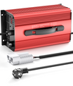 NOEIFEVO 42V 25A Lithium-batterijlader voor 37V (36V) 10S Lithium Li-ion Lipo-batterij, LCD-display, instelbare stroom, lader voor e-bike, scooter, elektrische motorfiets