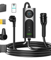 NOEIFEVO CY01 Type 2 Ladekabel Schuko 220V, 3,7kW Mobil Wallbox med APP, 6-16A 1-faset Ladekabel til Alle Elbiler (IEC 62196-2) & PHEVS