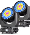 19 x 15W Beam Moving Head Party Licht, 4 in 1 RGBW LED Beleuchtung, Zoom Wash Lichter, DMX-Bühneneffektbeleuchtung für Disco, Party, Konzert und Theater