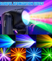 200W LED Beam moving head schijnwerper, 18 prisma's kleurprojector voor podiumverlichting, effectprojector voor bars, verjaardagsfeesten, clubs, KTV's, concerten en theaters