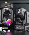 200W LED Beam moving head schijnwerper, 18 prisma's kleurprojector voor podiumverlichting, effectprojector voor bars, verjaardagsfeesten, clubs, KTV's, concerten en theaters