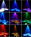 150W Bee Eye Moving Head Partylichter, RGBW Gobo Bühnenleuchten mit DMX512-Steuerung, DJ-Lichter für Weihnachten, Disco, Party, Club und Bar-Show