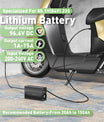 NOEIFEVO 96.6V 1A-15A Lithium-batteriladdare för 85.1V (84V) 23S Lithium-Li-Ion-Lipo-batteri, LCD-skärm, justerbar ström