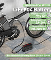 NOEIFEVO 73V 2-20A Lithium-LiFePO4 nabíječka pro 60V 64V 20S LiFePO4 baterii, LCD displej, nastavitelný proud, nabíječka pro trollingový motor, loď a obytné vozy