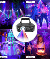 DJ-diskolys partylys, 3D RGB-animasjonsdiskolys med fjernkontroll, partilys med DMX, musikkstyrt beam-effekt scenelys for fest, festival, klubb, scene og show