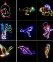 DJ-diskolys partylys, 3D RGB-animasjonsdiskolys med fjernkontroll, partilys med DMX, musikkstyrt beam-effekt scenelys for fest, festival, klubb, scene og show