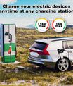 NOEIFEVO Typ 2-Stecker auf CEE 16A 3-Phasen-Steckdose, Adapter für 11-kW-EV-Ladegerät/3-Phasen-Elektrogeräte zur Stromentnahme aus der Ladestation/EV-Ladegerät, CP- und PP-Kommunikationsprotokoll