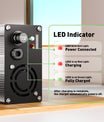 NOEIFEVO 12,6V 5A Lithium-oplader til 3S 11,1V Li-Ion Lipo-batterier, med LCD-skærm, kølefan, automatisk slukning.