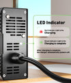 Cargador de batería de litio NOEIFEVO 4.2V 20A para batería de litio 1S 3.7V, con ventilador de refrigeración, apagado automático.