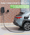 Noeifevo Q5 7KW 11KW 22KW EV Wallbox Laadstation, 5M Oplaadkabel waterdicht