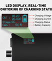 NOEIFEVO 88.2V 2-20A litiumbatterilader for 77.7V 21S litium-ion lipo-batteri, LCD-skjerm, justerbar strøm, lader for elsykkel, scooter, elektrisk motorsykkel.