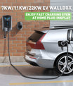 Noeifevo Q6 7KW 11KW 22KW EV wallbox laddstation, 5M snabbladdningskabel vattentät, WiFi tillval