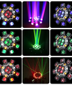 200W Bijenoog 8-armige moving head-lamp, DJ-podiumverlichting met DMX512-ondersteuning, RGBW 4-in-1 LED-partylamp met afstandsbediening voor bruiloften, bars, clubs en disco's