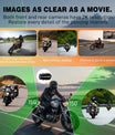 NOEIFEVO MT9B Motorrad-Carplay-Bildschirm mit Toter-Winkel-Erkennungsfunktion, kabelloses CarPlay und Android-Auto, tragbarer wasserdichter 6,3-Zoll-Touchscreen, verbessertes Dual-Bluetooth, Navigation