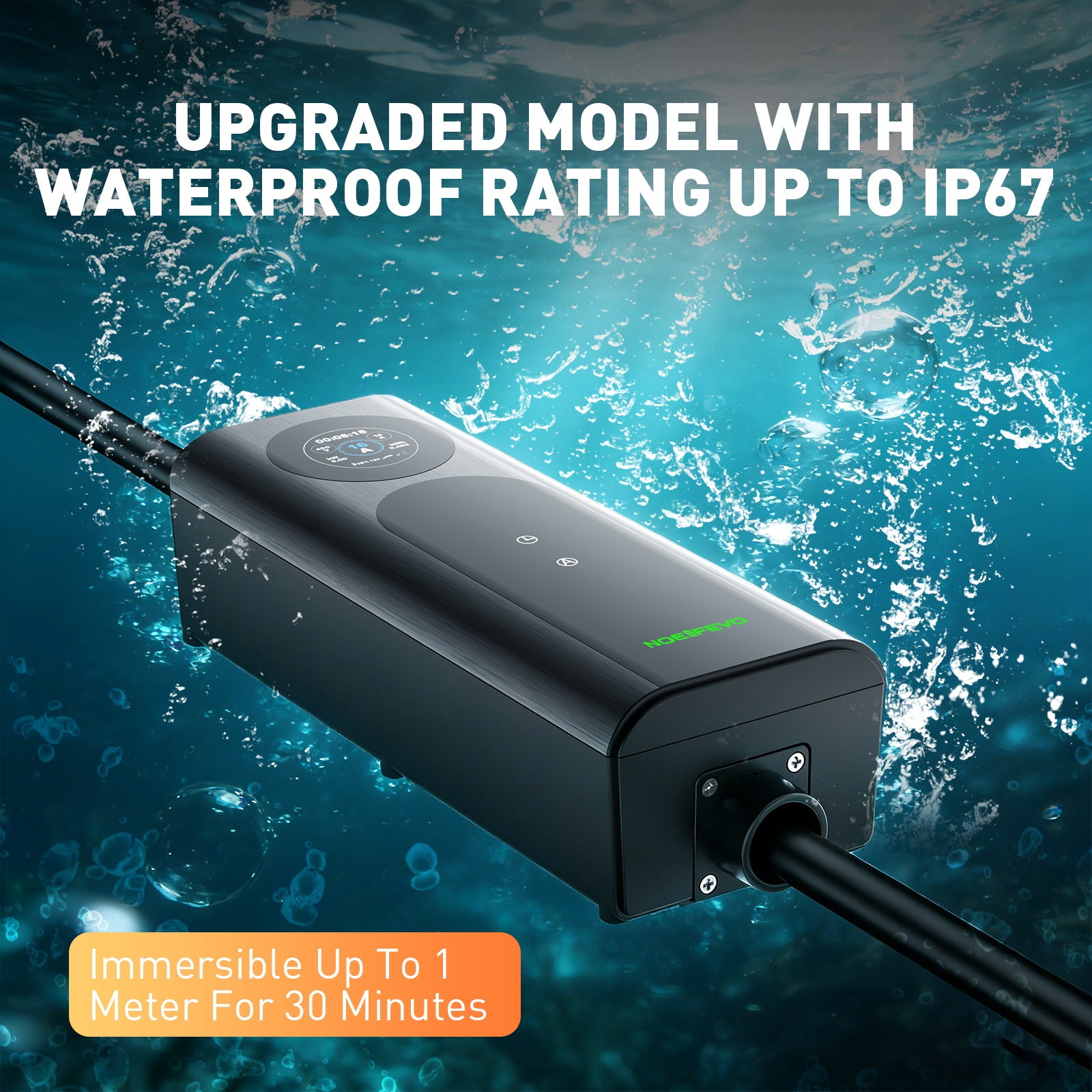 NOEIFEVO 2026 Pro Mobile Wallbox 11kw mit app, e auto CEE 16A auf Typ 2 Ladekabel, 3-phasig EV Ladegerät für Allen EVs(IEC 62196-2) & PHEVS