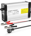 NOEIFEVO 33,6V 12A Lithium-batterilader til 8S 29,6V 30V Lithium-batteri, med køleventilator, automatisk slukning.