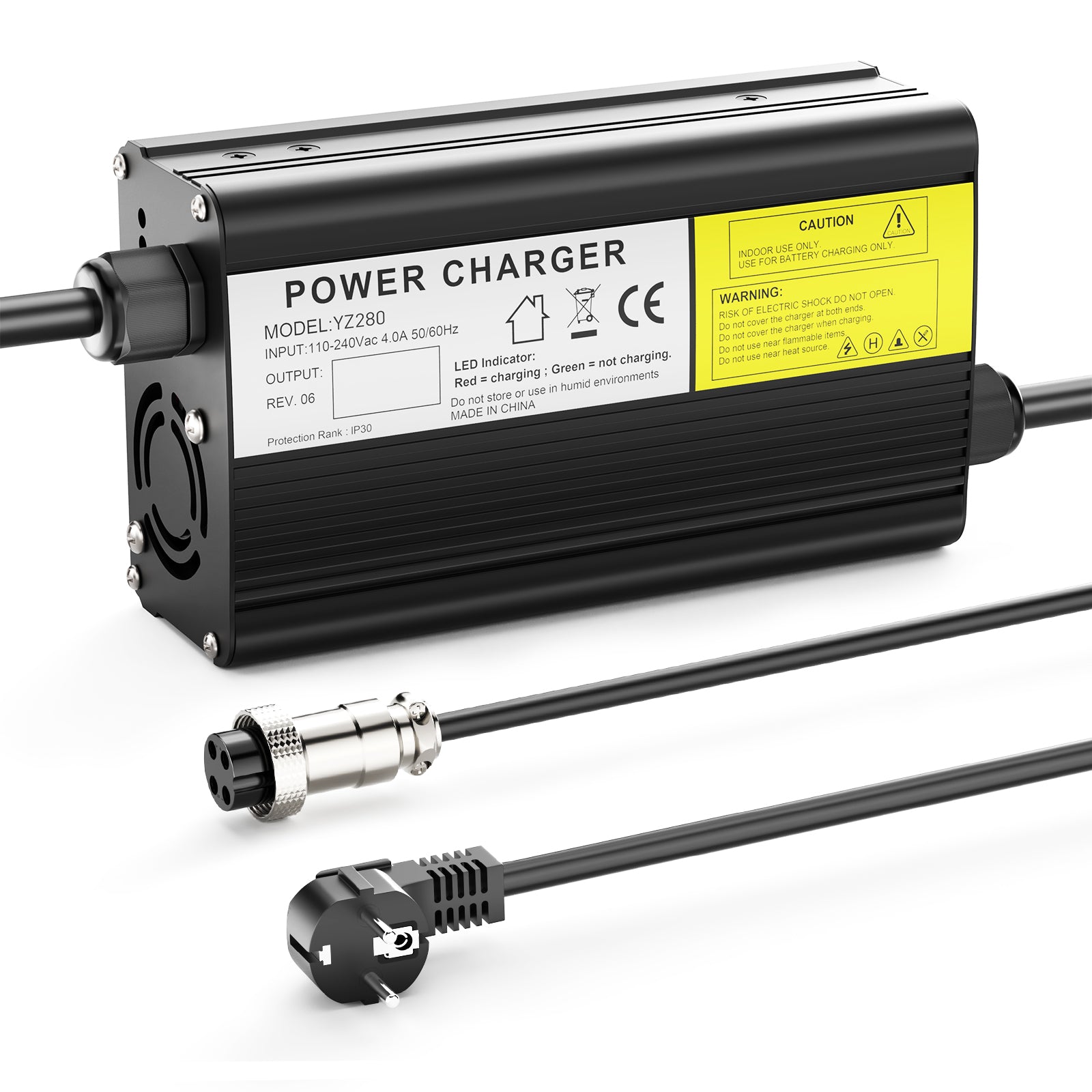 NOEIFEVO 8.4V 12A caricabatterie per batteria al litio per batterie al litio 7.4V 2S, caricabatterie per E-Bike, scooter, dispositivi elettrici e motociclette.