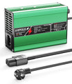 NOEIFEVO 12,6V 10A Lithium-lader til 3S 11,1V Li-Ion Lipo-batterier, køleventilator, automatisk slukning (GRØN)