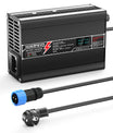 מטען ליתיום NOEIFEVO 42V 4A עבור סוללות 10S 37V Li-Ion Lipo, עם תצוגת LCD, מאוורר קירור, כיבוי אוטומטי