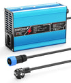 NOEIFEVO 25.2V 2A 3A 4A 5A Lithium-lader til 6S 22.2V Li-Ion Lipo-batterier, kølevindue, automatisk slukning (BLÅ)