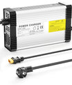 NOEIFEVO 33,6V 12A Lithium-batterilader til 8S 29,6V 30V Lithium-batteri, med køleventilator, automatisk slukning.