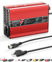 NOEIFEVO 41.4V-44.1V 4A  Blei-Säure-Batterieladegerät für 36V Blei-Säure Batterie, Mit LCD-Anzeige, Kühlventilator, automatischer Abschaltung(RED)