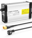 NOEIFEVO 12,6V 20A Lithium-batterioplader til 3S 11,1V 12V Lithium-batteri, med køleventilator og automatisk slukning.