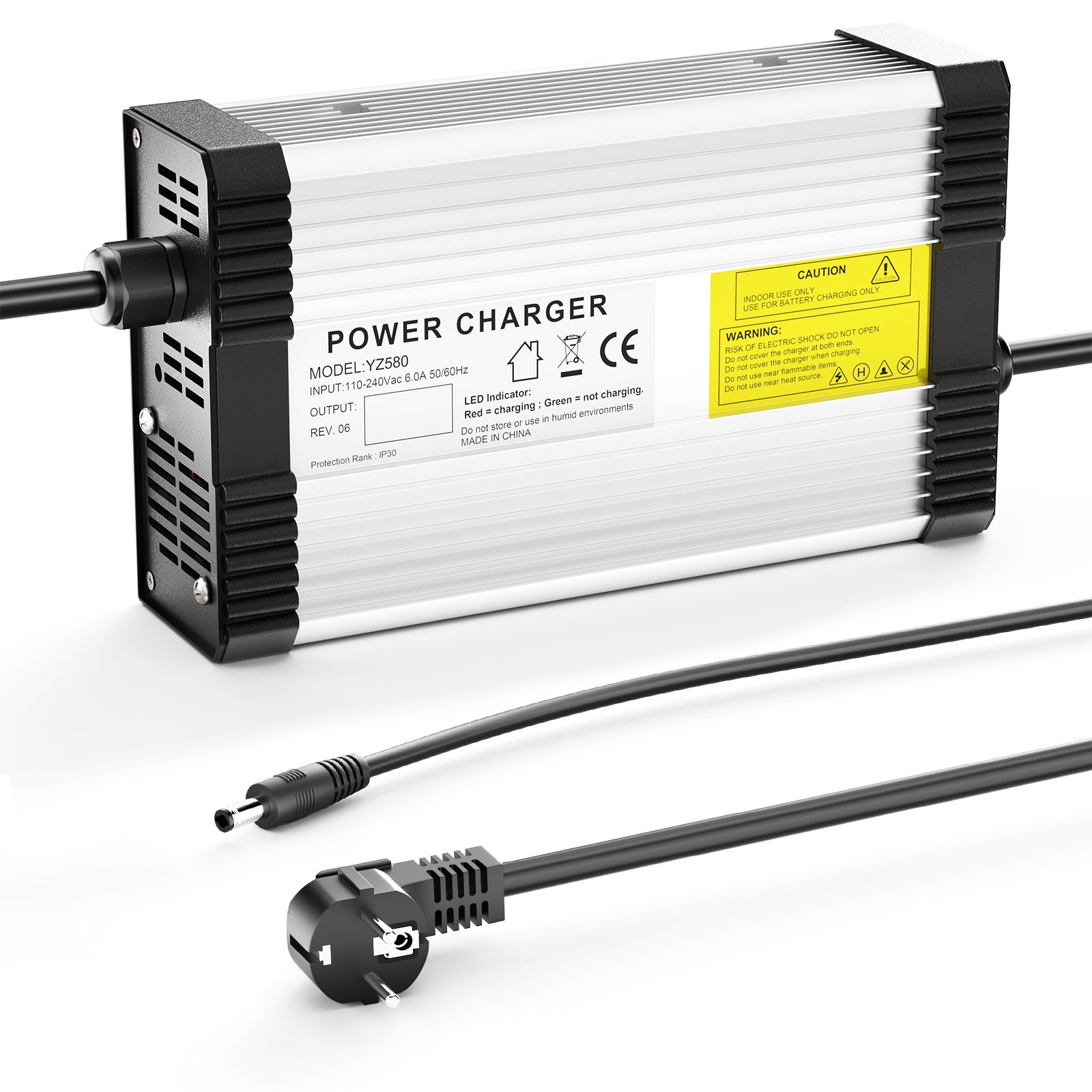 NOEIFEVO 87.6V 4.5A LiFePO4-batteriladdare för 72V 76.8V 24S LiFePO4-batteri, med kylfläkt, automatisk avstängning.