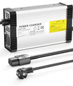 NOEIFEVO 50.4V 8A Cargador de batería de litio para batería de litio 12S 44.4V, con ventilador de refrigeración y apagado automático.