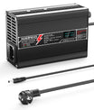 Carregador de Bateria NOEIFEVO 43.8V 3.5A LiFePO4 para Bateria LiFePO4 12S 36V 38.4V, com Tela LCD, Ventilador de Resfriamento, Desligamento Automático