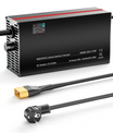 NOEIFEVO 67,2V 2-20A Lithium-Batterieladegerät für 59.2V 60V 16S Lithium-Li-Ionen-Lipo-Batterie, LCD-Anzeige, Strom einstellbar, Ladegerät für E-Bike, Roller, Elektromotorrad