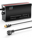 מטען סוללת ליתיום-LiFePO4 NOEIFEVO 87.6V 2-20A עבור סוללת LiFePO4 24S 76.8V, תצוגת LCD, זרם ניתן להתאמה, מטען למנוע גרירה, סירה וקראוון.