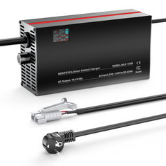 NOEIFEVO 75.6V 2-20A Lithium-baterie nabíječka pro 66.6V 18S Lithium-Li-Ion-Lipo baterii, LCD displej, nastavitelný výkon, nabíječka pro E-bike, skútr, elektrické motocykly