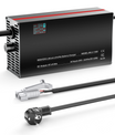 מטען סוללת ליתיום-LiFePO4 NOEIFEVO 87.6V 2-20A עבור סוללת LiFePO4 24S 76.8V, תצוגת LCD, זרם ניתן להתאמה, מטען למנוע גרירה, סירה וקראוון.