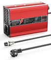 NOEIFEVO 29.4V  2A 3A 4A 5A Cargador de Litio para Baterías 7S 25.9V Li-Ion Lipo, Ventilador de Refrigeración, Apagado Automático (ROJO)