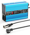 NOEIFEVO 16.8V 10A מטען ליתיום עבור סוללות Li-Ion Lipo 4S 14.8V, מאוורר קירור, כיבוי אוטומטי (כחול)