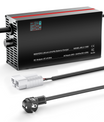 מטען סוללת ליתיום-LiFePO4 NOEIFEVO 87.6V 2-20A עבור סוללת LiFePO4 24S 76.8V, תצוגת LCD, זרם ניתן להתאמה, מטען למנוע גרירה, סירה וקראוון.