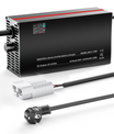 מטען סוללת ליתיום-LiFePO4 NOEIFEVO 87.6V 2-20A עבור סוללת LiFePO4 24S 76.8V, תצוגת LCD, זרם ניתן להתאמה, מטען למנוע גרירה, סירה וקראוון.