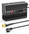 NOEIFEVO מטען ליתיום 29.2V 10A עבור סוללת Li-Ionen Lipo 7S 25.9V, מטען לאופניים חשמליים, תצוגת LED, גוף אלומיניום, מאוורר