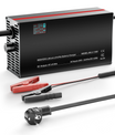 מטען סוללת ליתיום-LiFePO4 NOEIFEVO 87.6V 2-20A עבור סוללת LiFePO4 24S 76.8V, תצוגת LCD, זרם ניתן להתאמה, מטען למנוע גרירה, סירה וקראוון.