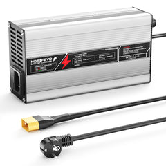 NOEIFEVO 24V 15A  chumbo de bateria de Carregador, tensão de carga 27,6V-29,4V, desligar automático, caixa em alumínio, com ventilador