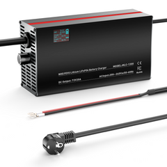 NOEIFEVO 73V 2-20A Lithium-LiFePO4 nabíječka pro 60V 64V 20S LiFePO4 baterii, LCD displej, nastavitelný proud, nabíječka pro trollingový motor, loď a obytné vozy