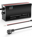מטען סוללת ליתיום-LiFePO4 NOEIFEVO 87.6V 2-20A עבור סוללת LiFePO4 24S 76.8V, תצוגת LCD, זרם ניתן להתאמה, מטען למנוע גרירה, סירה וקראוון.