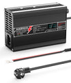 NOEIFEVO 24V 8A lithium LiFePO4 batterijlader, laadspanning 29.2V, met ventilator, aluminium behuizing, LCD-scherm