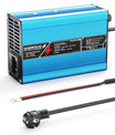 Carregador de Bateria LiFePO4 NOEIFEVO 36.5V 2A 3A 3.5A 4A para Bateria LiFePO4 10S 32V, com Desligamento Automático (AZUL).