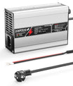 NOEIFEVO 50.4V 2A 2.5A 3A Cargador de litio para baterías 12S 44.4V Li-Ion Lipo, con ventilador de refrigeración, apagado automático