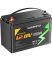 NOEIFEVO N100 12V 100AH ​​​​lithiumjernfosfatbatteri LiFePO4 genopladeligt batteri med 100A BMS