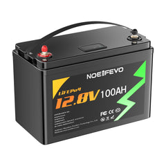 NOEIFEVO N100 12V 100AH Lithium Iron Phosphate Battery LiFePO4 Battery With 100A BMS